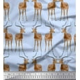 thumbnail image 1 of Soimoi Rayon Fabric Deer Animal Print Fabric by Yard 42 Inch Wide, 1 of 3