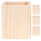 thumbnail image 1 of 4 portalápices de madera sin tratar, organizador de brochas de maquillaje para escritorio, 1 of 8
