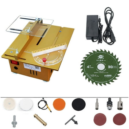 Mini Electric Table Saw Variable Speed Control Tabletop Saw for Woodworking Bench Lathe Electric Polisher Grinder Cutting Hobby And Craft Power Tools, AC100V-230V