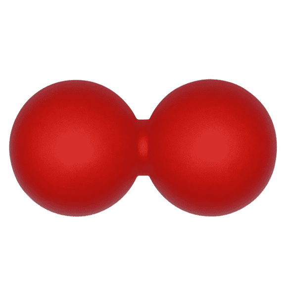 Prichor Peanut Massage Ball – Double Lacrosse Massage Ball for Muscle Relaxation – Deep Tissue Massage Tool for Post-Workout Recovery (Red)
