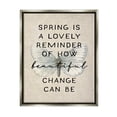 thumbnail image 5 of Stupell Industries How Beautiful Change Can Be Quote Spring Butterfly Luster Gray Framed Floating Canvas Wall Art, 16x20, by Daphne Polselli, 5 of 5