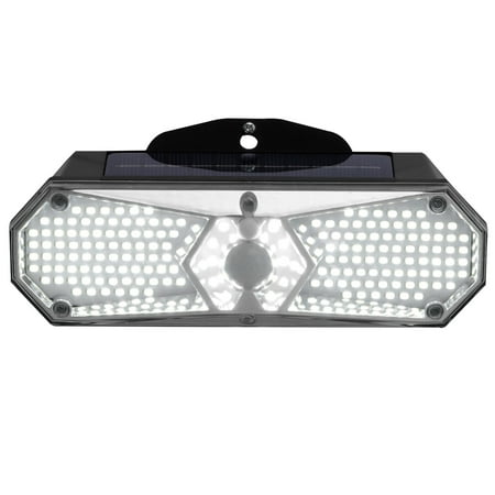 

168LED Solar Wall Lamp 3 Lighting Modes Adjustable Motion Sensor Lamp 1200mAh Outdoor Wall Light for Path Porch Courtyard Garden