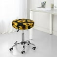 thumbnail image 7 of Goofa Sunflower 6 Printed Stool Covers Round, Waterproof Round Bar Stool Covers Anti-Slip Round Bar Stool Seat Cover with Elastic Bands Durable -12 inch, 7 of 7