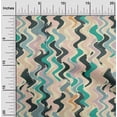 thumbnail image 2 of oneOone Silk Tabby Green Fabric Geometric Craft Projects Decor Fabric Printed By The Yard 42 Inch Wide-C8, 2 of 6