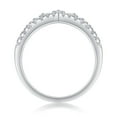 thumbnail image 6 of Eoncocoon Elegant Crown Style Moissanite Ring - Royal Inspired Engagement Ring for Her, 925 Sterling Silver 18K White Gold Plated, US Size 6, 6 of 8
