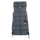 thumbnail image 4 of Women's down vest long sleeveless jacket down packable hooded lightweight coat Yellow XXXL, 4 of 5