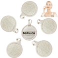 thumbnail image 1 of haikuluo Exfoliante facial de lufa natural para ducha, almohadillas exfoliantes faciales para mujeres y hombres, hechas con esponja de ducha biodegradable para la cara que te limpia (6 unidades), 1 of 5