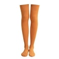 thumbnail image 3 of Socks1 Pair Extra Long Solid Color Thigh High Socks Over The Knee High Boot Stockings Nylon LegSocks For Women, 3 of 3