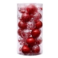 thumbnail image 1 of 24 bolas de Navidad antifragmentación y llamativas colgantes de bolas decorativas de árboles de Navidad de plástico, 1 of 5