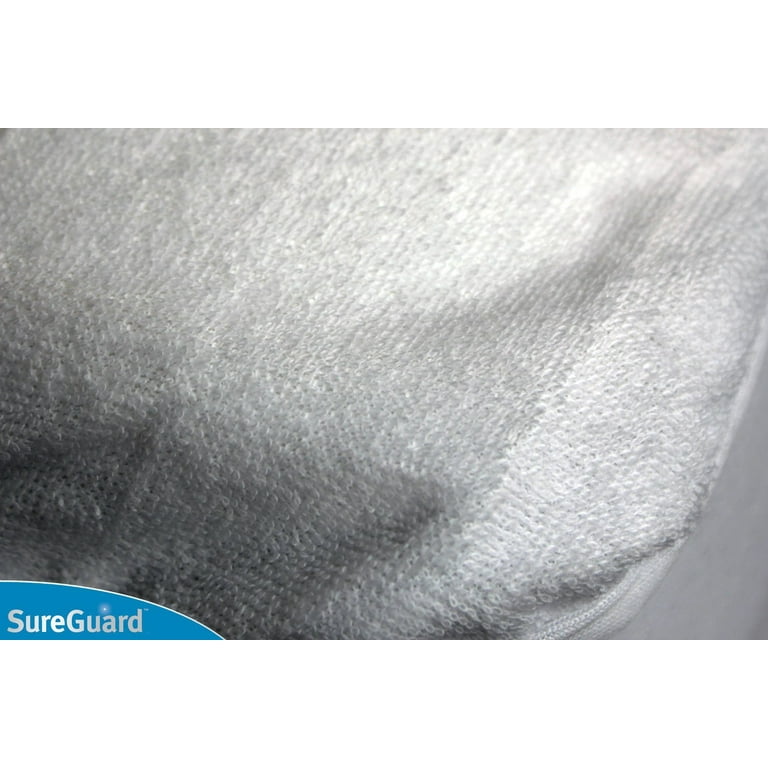 SureGuard Mattress Protectors Queen Size 100% Waterproof, Hypoallergenic -  Premium Fitted Cotton Terry Cover - 10 Year Warranty 