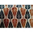 thumbnail image 4 of oneOone Cotton Silk Rust Brown Fabric Leaves Block Craft Projects Decor Fabric Printed By The Yard 42 Inch Wide, 4 of 4