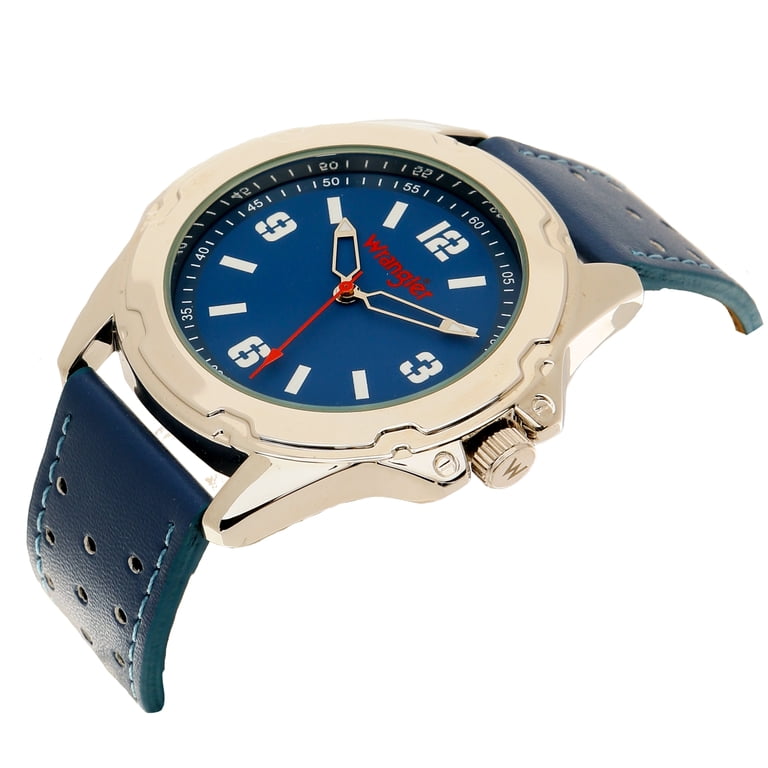 Wrangler Women\'s Watch with Silver and Blue Accents Stainless steel Wrangler watch? Stretchy band Clock... | Depop main image 3