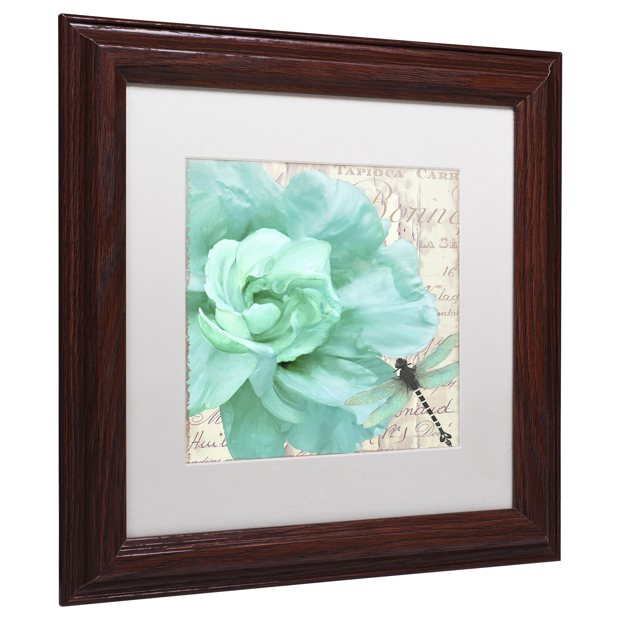 Trademark Fine Art "Petals Impasto III" Canvas Art by Color Bakery White Matte, Wood Frame