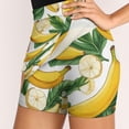 thumbnail image 4 of Banana Drawing Women's Shorts Non-Slip Single Pocket A-line Trouser Skirt Summer Shorts Casual Shorts for Women, 4 of 7