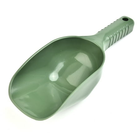 Carp Fishing Bait Scoop - Durable Pp Baiting Spoon for Feeding And Casting - Easy Clean Floating Tool with Clip Design - Green