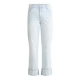 thumbnail image 5 of Time and Tru Women's Wide Cuff Jeans, 29” Inseam, Sizes 0-22, 5 of 5
