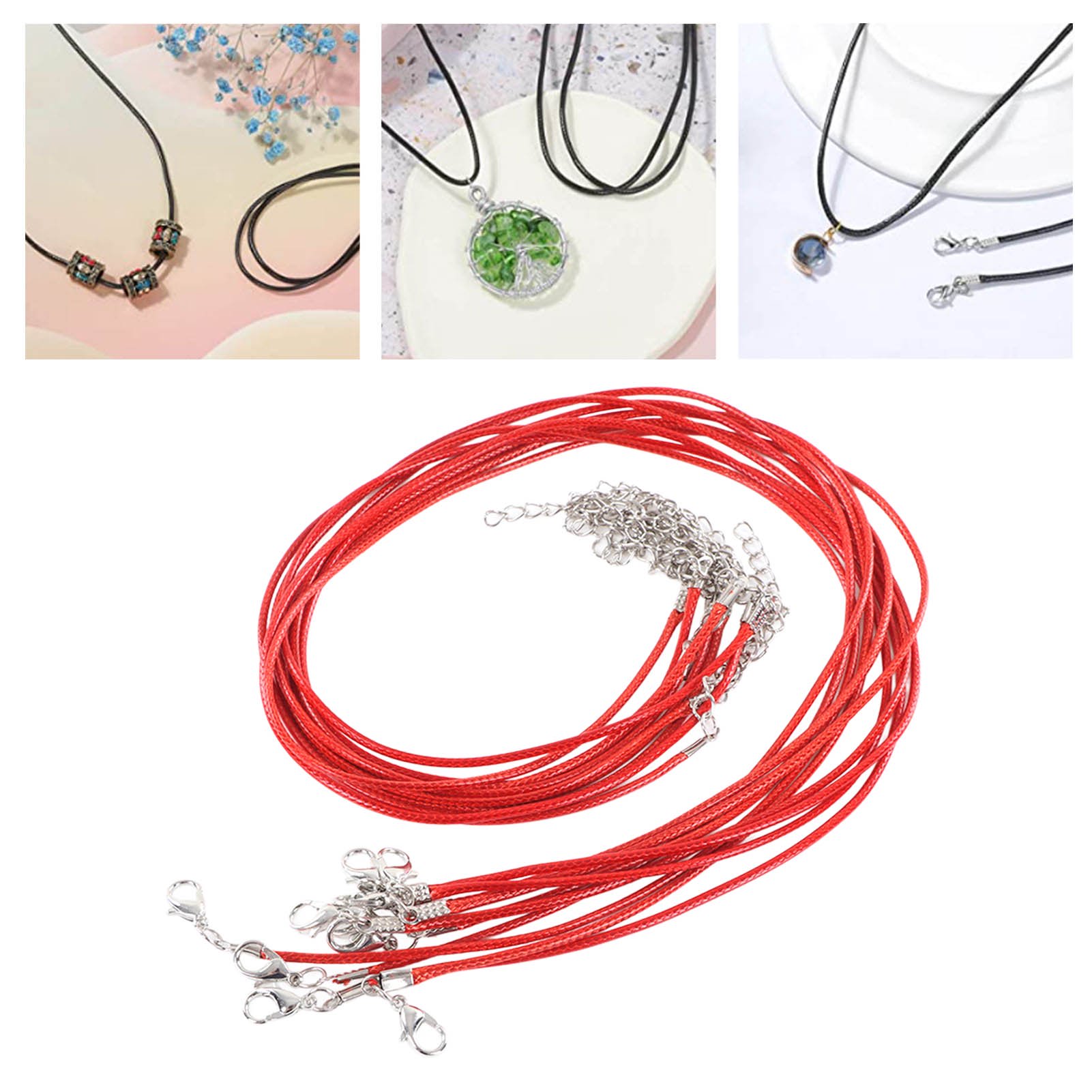 FYSL Cordon Collier 120 Pcs Cordon Cuir pour Collier Cordon Collier