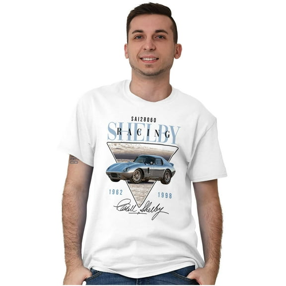 Carroll Shelby Racing Muscle Car Men's Graphic T Shirt Tees Brisco Brands S