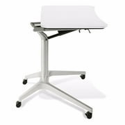 Jesper 200 Height Adjustable Computer Table In White