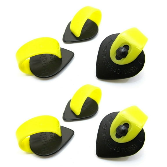 Fred Kelly Bumblebee Thumb Picks  Jazz Teardrop  Large Size  Heavy 6 Pack