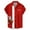 Red, variant on KeShDi Funny Shirts Christmas Men's Casual Shirt Short Sleeve Vintage Bowling Shirt Cuba Beach Summer Shirts Button Up Shirt Red 4X