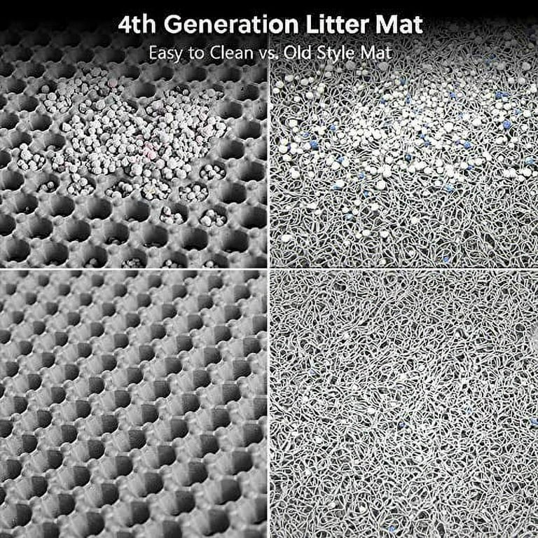 Cat Litter Mat, Kitty Litter Trapping Mat, Honeycomb Double Layer Mats, No  Phthalate, Urine Waterproof, Easy Clean, Scatter Control, Catcher Litter
