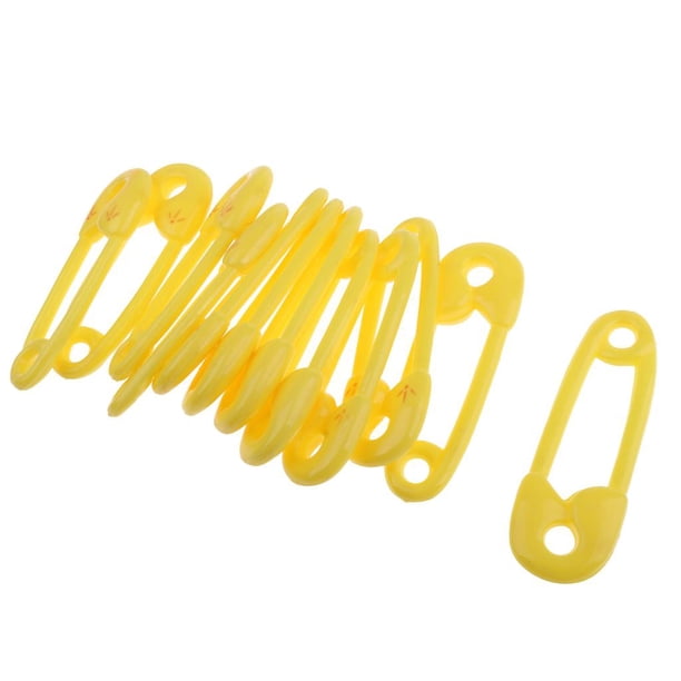 Paquete De 12 Alfileres De Seguridad De Plástico Baby Shower Party Favour Bomboniere Decorations 2.75 '' / 4 '' Amarillo Yuyangstore Precioso pasador de seguridad