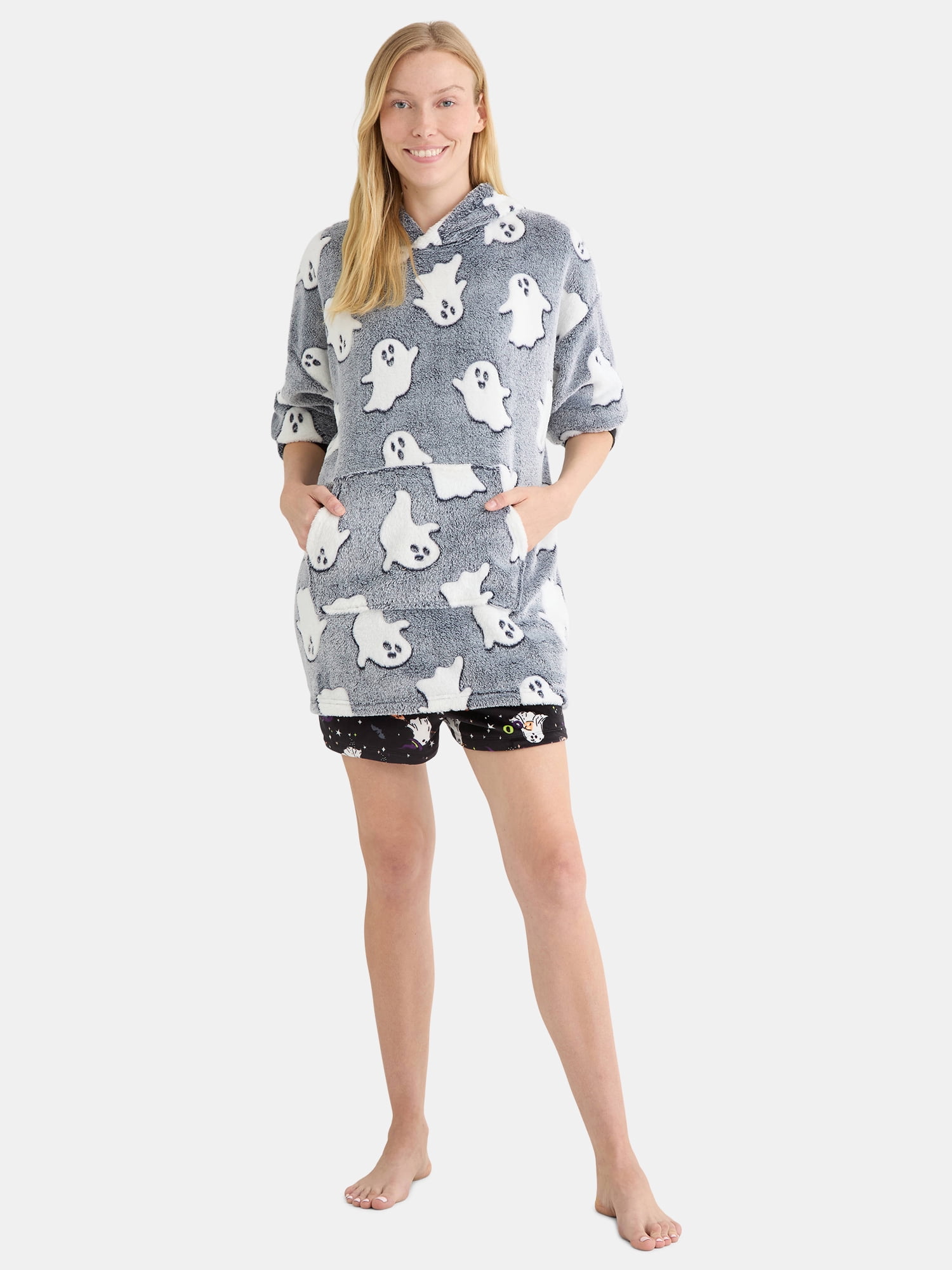 Halloween Women’s Hooded Lounger from Way To Celebrate, Sizes S-3X
