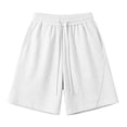 thumbnail image 7 of MYAOYI Men's Soft Fleece Shorts Elastic Waist Drawstring Casual Lounge Gym Shorts, 7 of 7