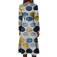 thumbnail image 4 of Floral Dress for Women Wrap a Line Maxi Dress Long Loose Casual Floral Dresses, 4 of 5