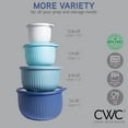 thumbnail image 5 of COOK WITH COLOR Meal Prep Containers, Wide Mixing Bowls Food Storage with Lids, Blue Ombre Deep, 8 Pc Set, 5 of 10