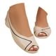 thumbnail image 2 of MKLEKYY Sandalias Nuevas Huecas, Ropa de Abrigo de Moda para Mujer, Zapatos de Boca de Pez, Sandalias de Verano para Mujer de Suela Plana, Informales, A Juego Con El Color, 2 of 4