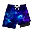 thumbnail image 2 of WAYUTE Swim Trunks Boys Quick Drying Stretch Drwastring Waist Trendy Swim Shorts for Kids Youth Lightweight Athletic Summer Water Park, 2 of 4