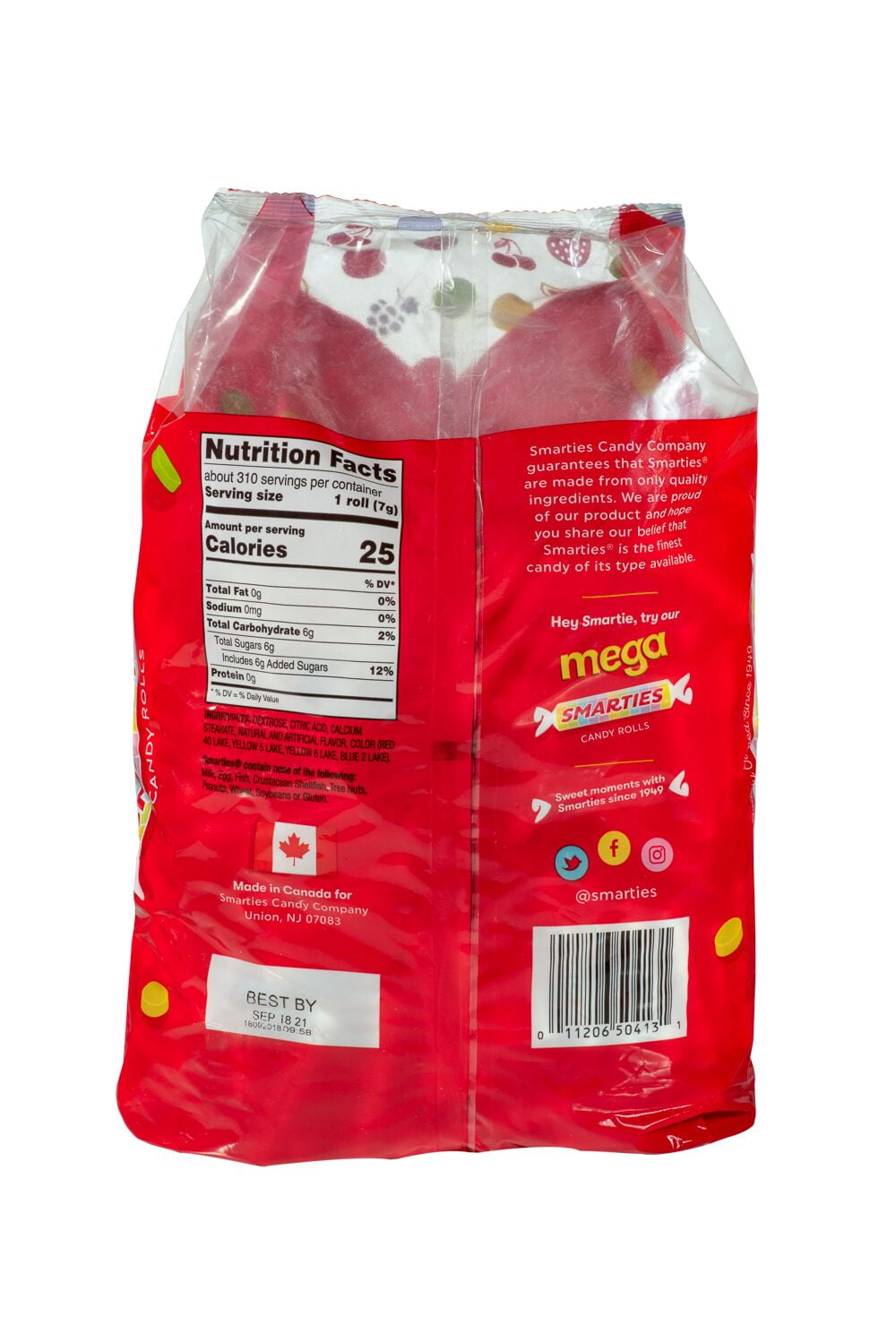Smarties Original Candy Rolls 5, Ib