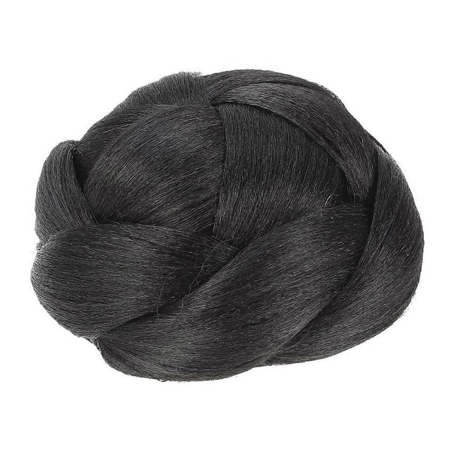 Braid Artificial Hair Chignon Bun Claw In Hairpiece Extension for Women Short Hair(1B#)