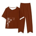 thumbnail image 1 of Conjunto Corto para las Mujeres Casual Deportivo Traje de Deporte Sudadera Y Pantalones de Dos Piezas, 1 of 3