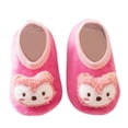 thumbnail image 3 of kamemir Sock Shoes Toddler Baby Boys Girls Shoes PU Leather Soft Rubber Sole Sneakers Anti-Slip Toddler Ankle Boots Walking Shoes(Hot Pink,6-12 Months), 3 of 6