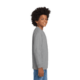 thumbnail image 4 of Gildan Youth Heavy Cotton Long Sleeve T-Shirt, Pure Cotton Tee for Kids, Sport Grey, M, 4 of 5