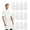 White, variant on Avalon Kitchen 12-Pack White Aprons – Unisex Adjustable Bib for Cooking, BBQ, Painting & Restaurant