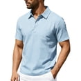 thumbnail image 7 of Men's Big and Tall Short Sleeve Casual Button Shirt Casual, 7 of 7