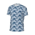 thumbnail image 5 of Rocae Blue Shells for Men's Mesh Quick-Dry Short Sleeve Workout T-Shirt,Mens Crew Neck Tee Lightweight Soft Classic T Shirts Small, 5 of 9