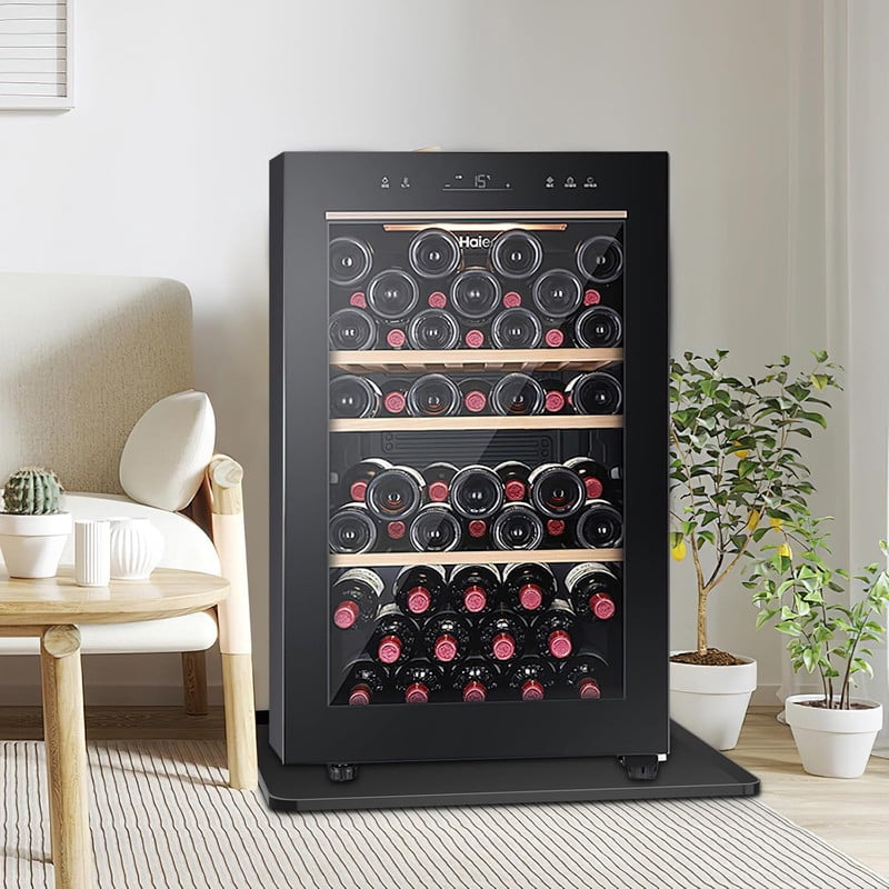 Smlper 24'' x 24'' x 0.5'' Mini Fridge Silicone Mat, Fridge Drip Tray Concave And Convex Design Is Leak-Proof and Non-Slip Perfectly Compatible with Washer, Dryer, Wine Cooler, Dishwasher Ect(Black)
