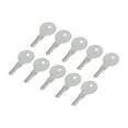 thumbnail image 1 of Unique Bargains CH751 RV Key Spare Keys for RV Campers Cabinets Push Locks Truck Tool Box Lock Key for Camper Door Lock Tool Boxes Latch Iron Nickel Plating 10 Pcs, 1 of 7
