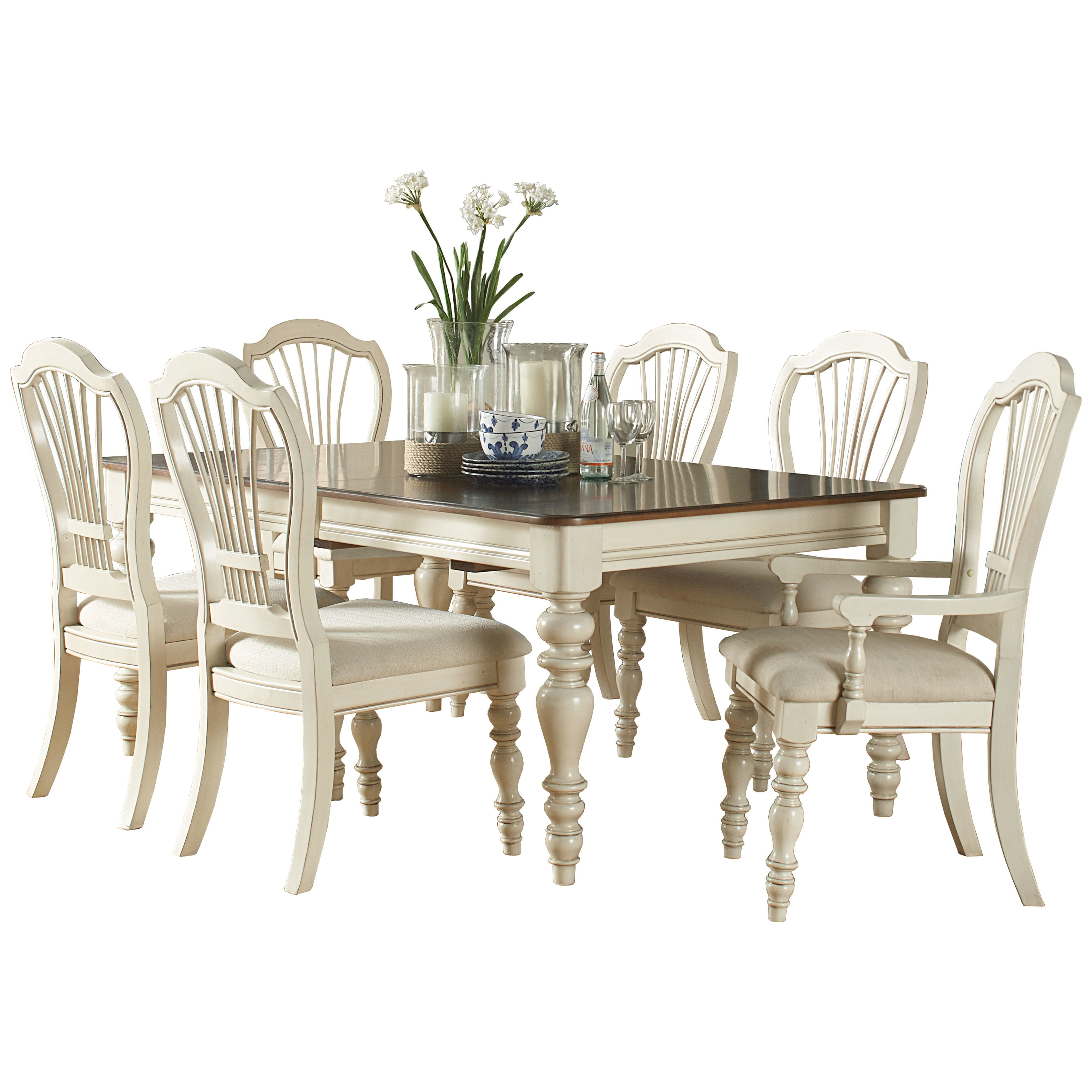 pine island 7 piece dining set