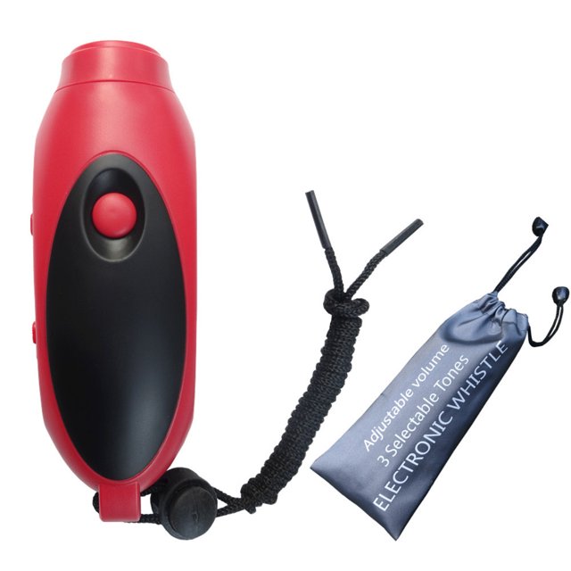 Silbato Electrónico. Silbato De Plástico Para árbitro, 120 Decibeles, 3 Efectos De Sonido, 3 Opciones De Volumen, Portátil Para Comando De Tráfico.