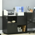 thumbnail image 2 of Vinsetto Lateral File Cabinet with Wheels Mobile Printer Stand, 2 of 10