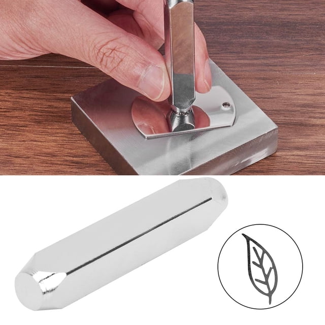 Perforadora de sellos para manualidades, herramienta de estampación de acero al carbono de 6 mm y 1/4 in, perforadora de metal resistente y duradera