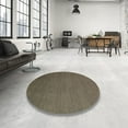 thumbnail image 3 of Ahgly Company Indoor Round Abstract Camel Brown Abstract Area Rugs, 6' Round, 3 of 6