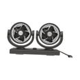 thumbnail image 3 of Ventilador de coche genérico, ventilador de doble cabezal, ventilador de refrigeración giratorio de 360  degree, USB de 5V para vehículos automotrices de, 3 of 8