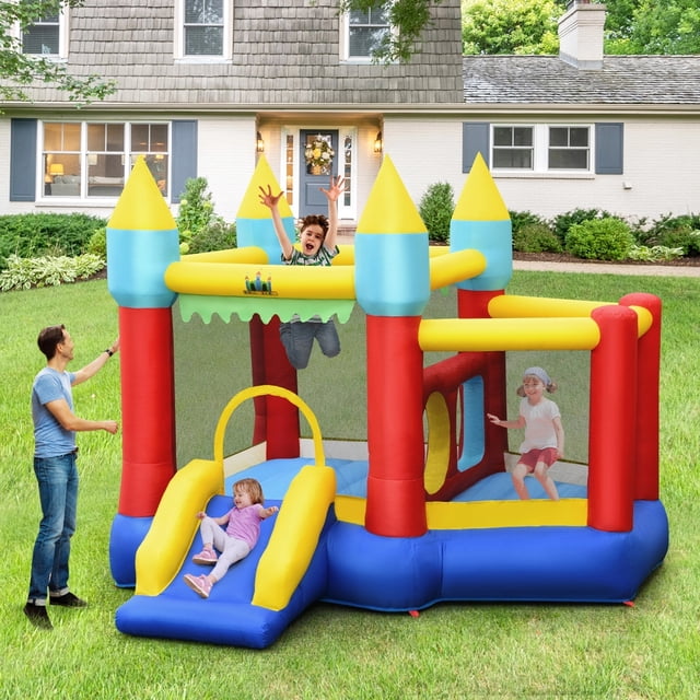 Castillo Hinchable Costway con Piscina 301 x 313 x 245 cm 100 Pelotas